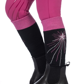 Calcetines HKM Sports Equipment Polly negro/rosa TALLA 30/34 - Imagen 2